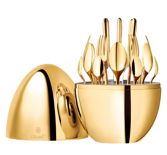 Mood Gold 24-Carat 24-Piece Gold Flatware Set