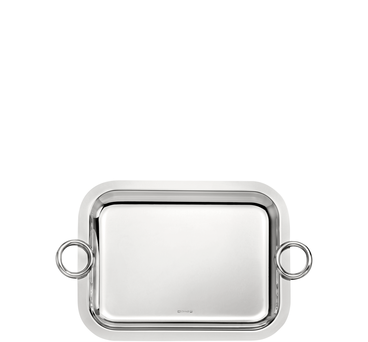 Christofle Vertigo Small Silver-Plated Tray 10" x 8"