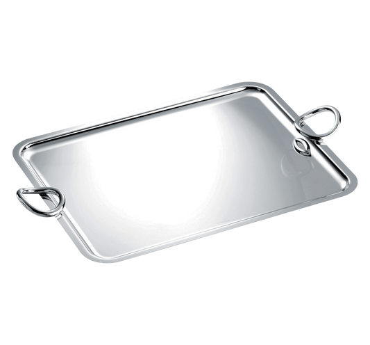 Vertigo Large Silver-Plated Tray