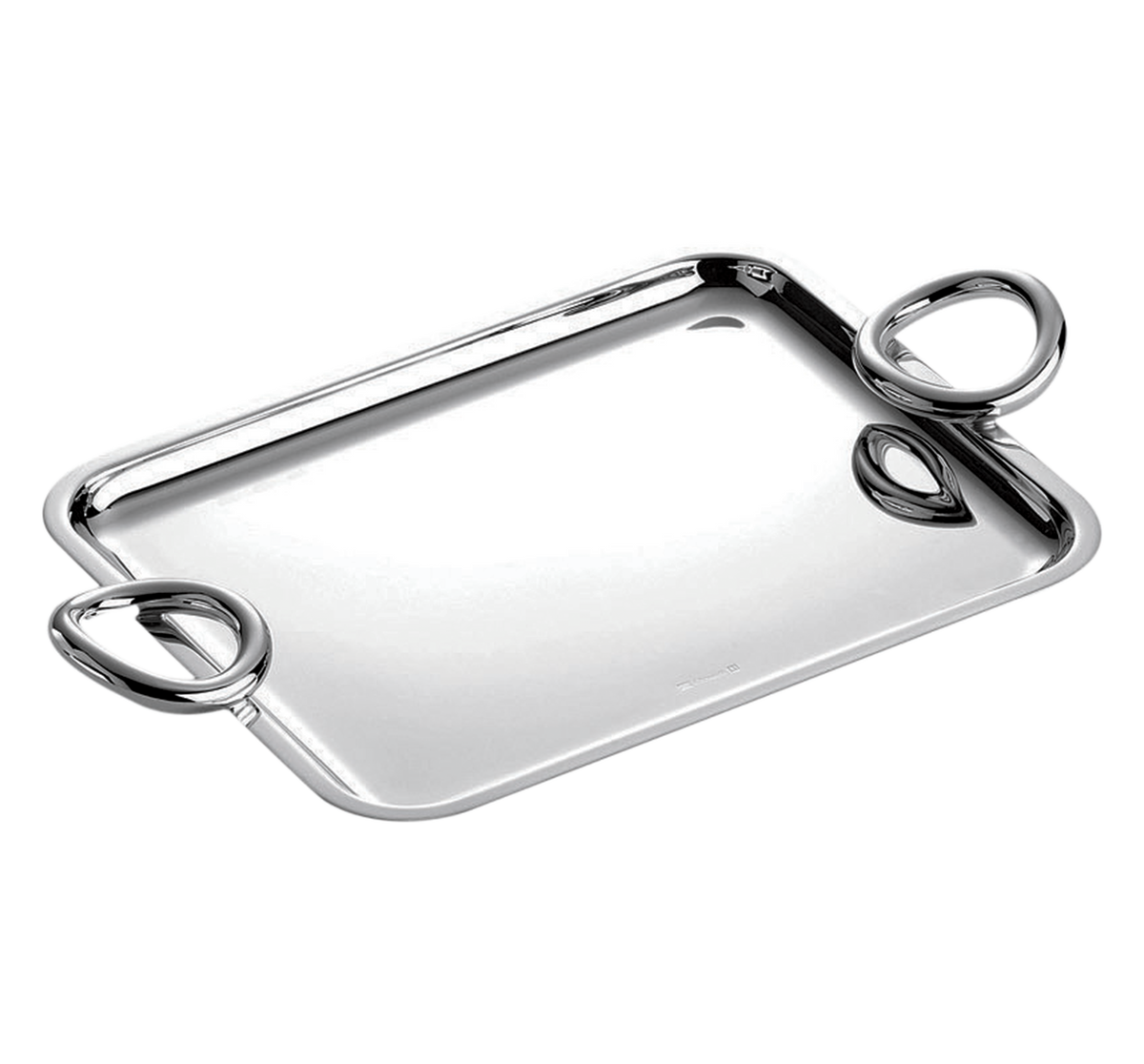 Christofle Vertigo Small Silver-Plated Tray 8" x 6"