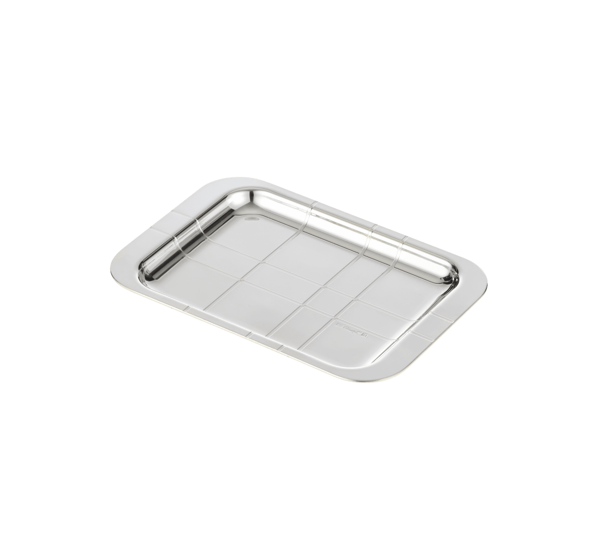 Christofle Graphik Silver-Plated Tray top view