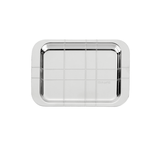 Christofle Graphik Silver-Plated Tray 4x6 in