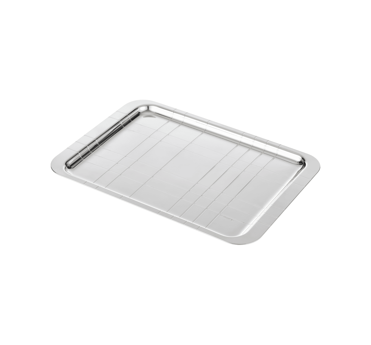 Christofle Graphik Silver-Plated Tray 8" x 12"