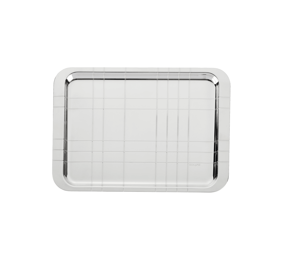 Christofle Graphik Silver-Plated Tray 8" x 12"