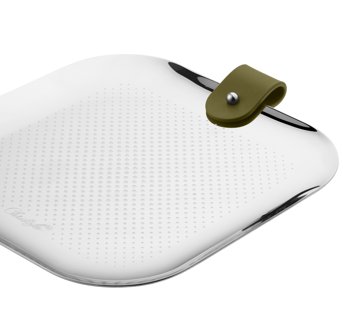 Christofle Club Imperial Green Trinket Tray angle view