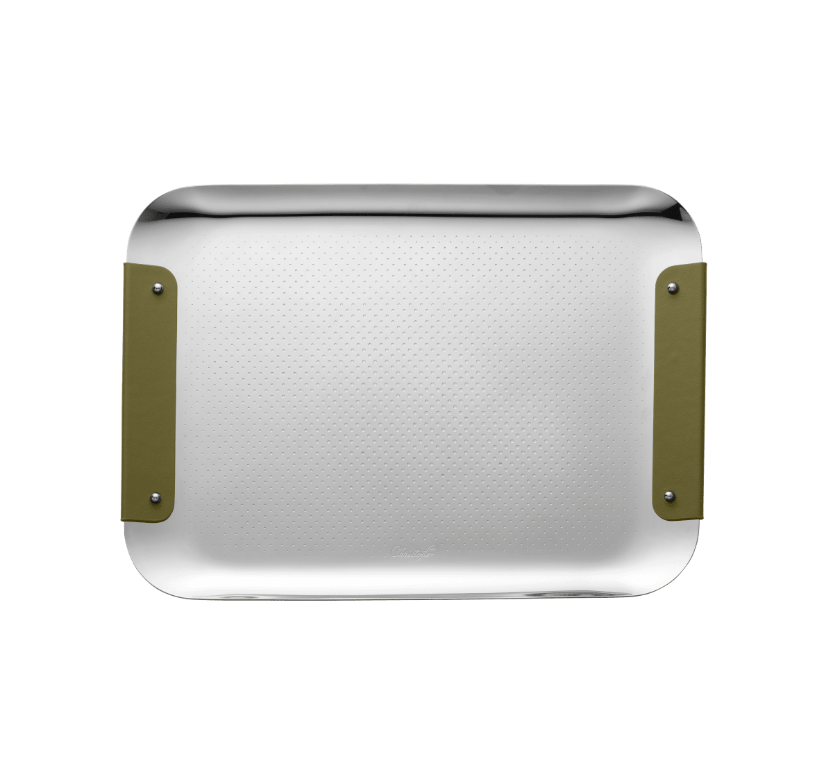 Christofle Club Imperial Green Rectangular Tray