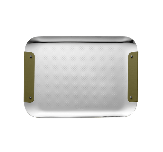 Christofle Club Imperial Green Rectangular Tray
