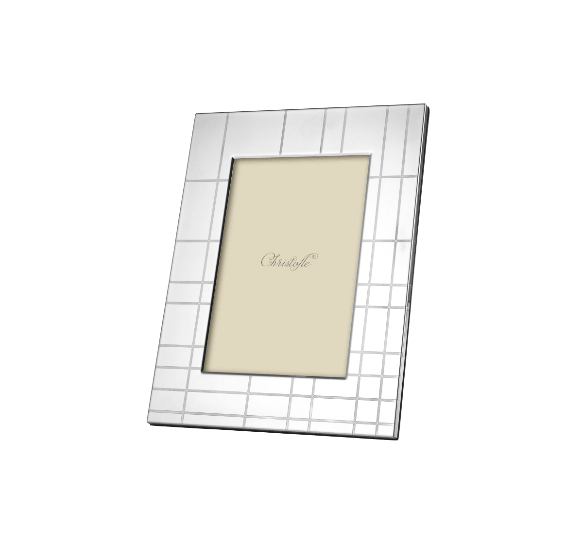 Christofle Graphik Stainless Steel Picture Frame 4x6 in
