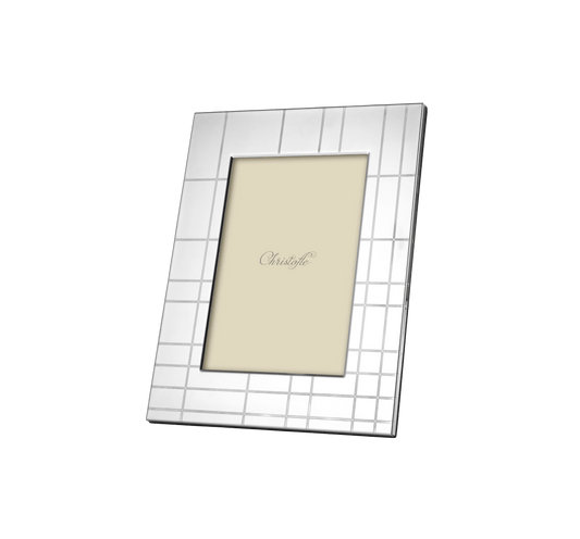 Christofle Graphik Stainless Steel Picture Frame 4x6 in
