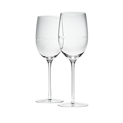 Christofle Perles crystal water glasses