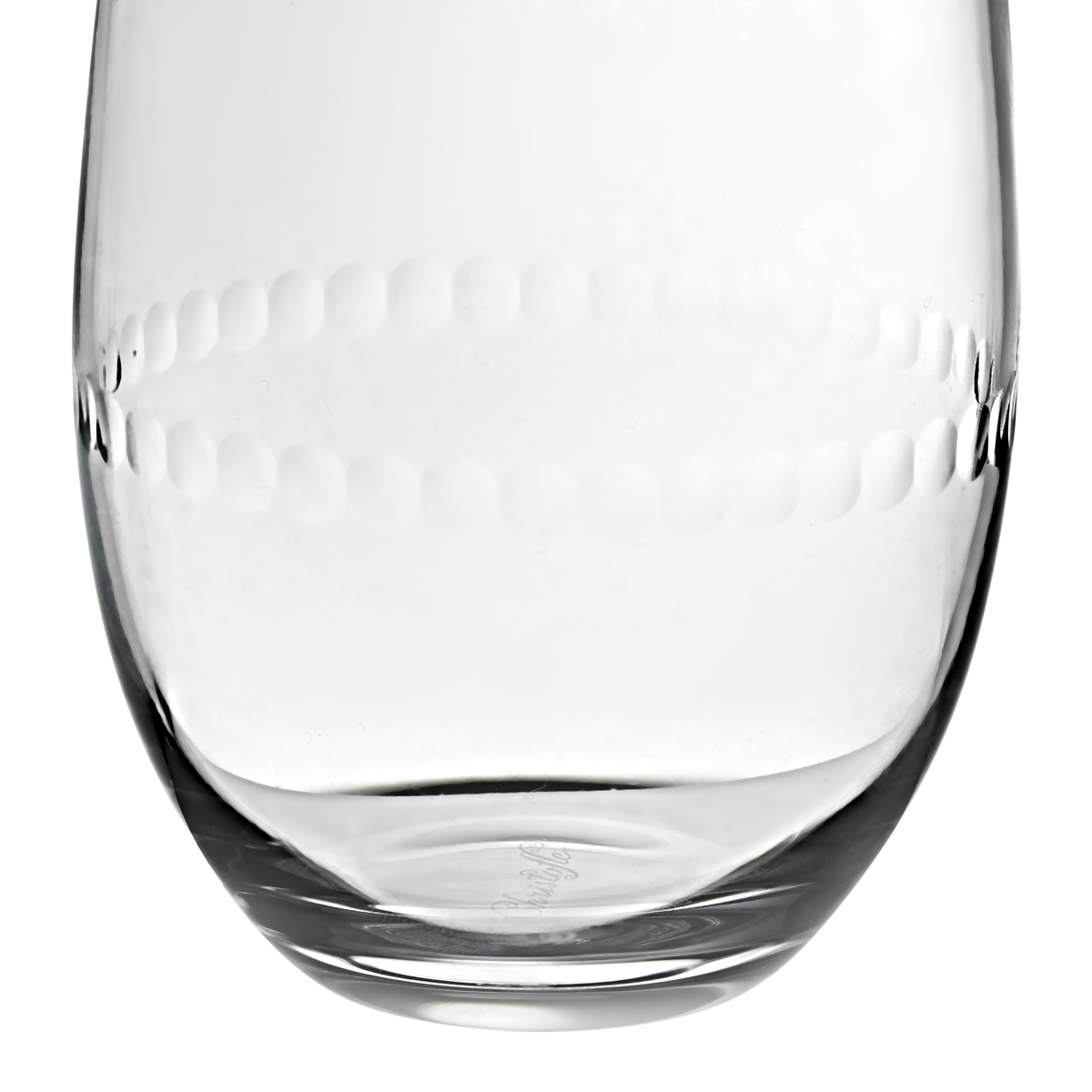 Christofle Perles crystal water goblets