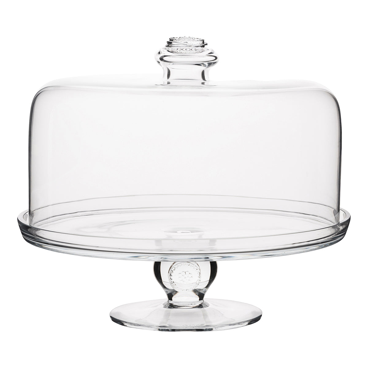 Juliska Berry & Thread Glass Cake Stand, styled table setting