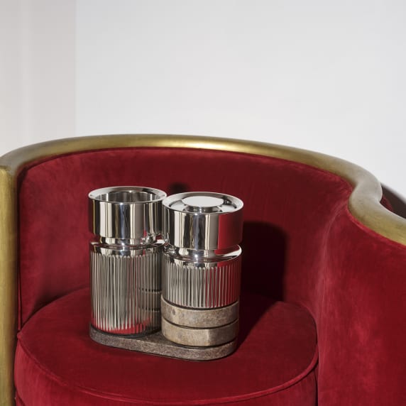 Christofle Club 30 Bar Set styled scene