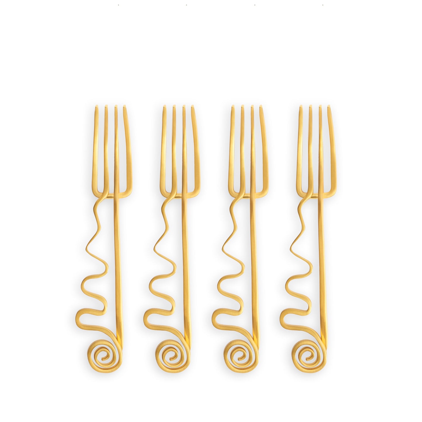 Spirale Cocktail Forks Set of 4