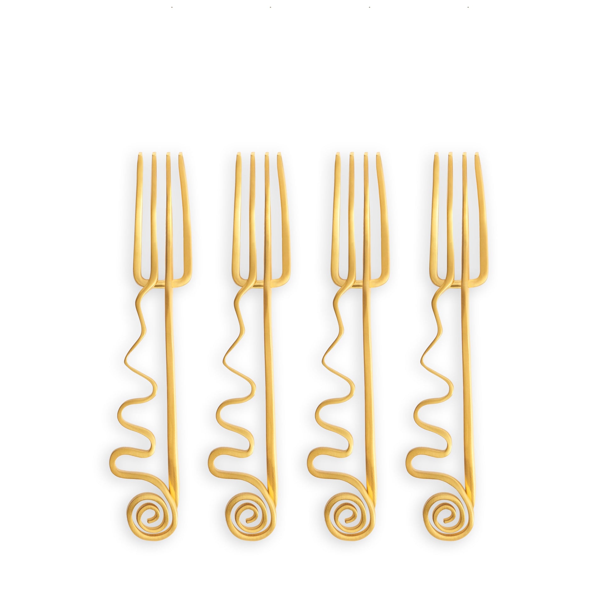 Spirale Cocktail Forks Set of 4