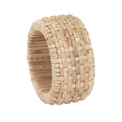 Bodrum Cane Napkin Ring Set of 8 Natural