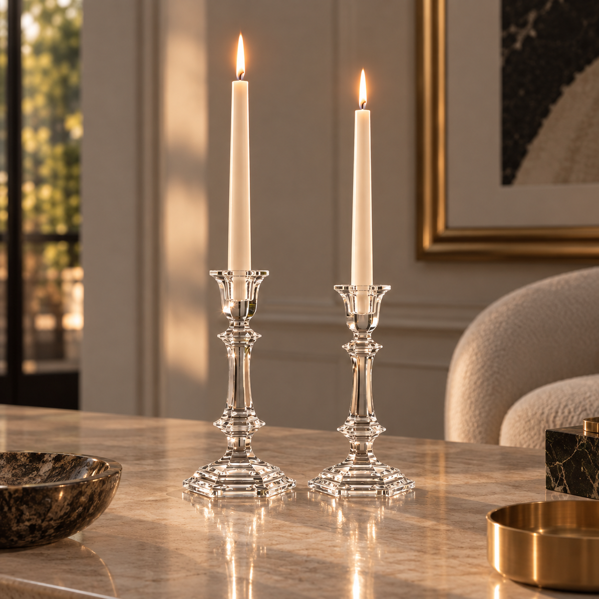Baccarat Harcourt Candlestick S/2