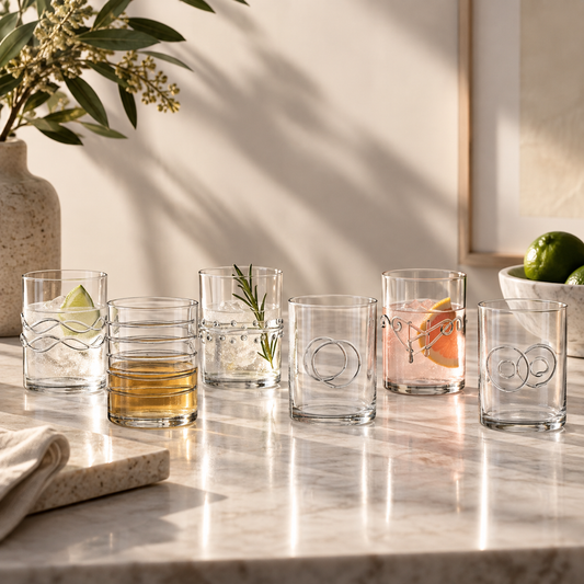 Ichendorf Decò Clear Water Glasses, Set of 6
