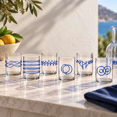 Ichendorf Decò Blu Water Glasses, Set of 6