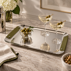 Christofle Club Imperial Green Rectangular Tray