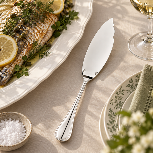 Christofle Albi Silver-Plated Fish Serving Knife Set of 3