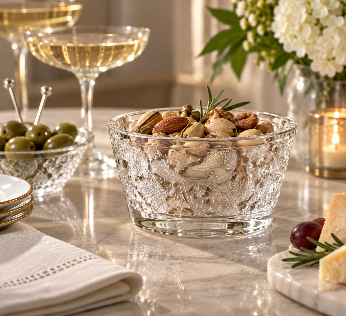 Lalique Merles & Raisins Bowl