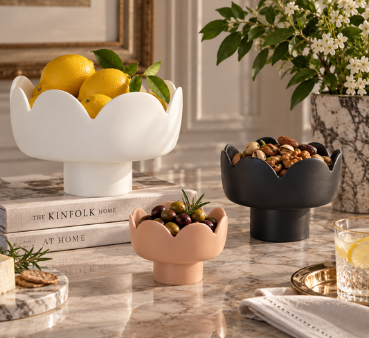 Tina Frey Fleur Footed Bowl