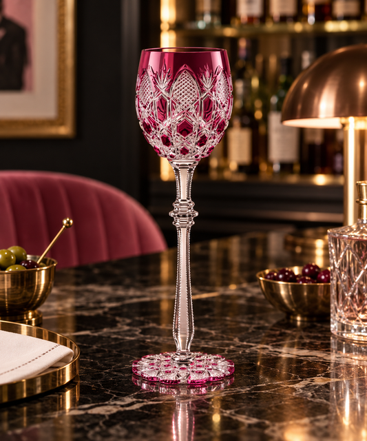 Baccarat Tsar Wine Glass Pink