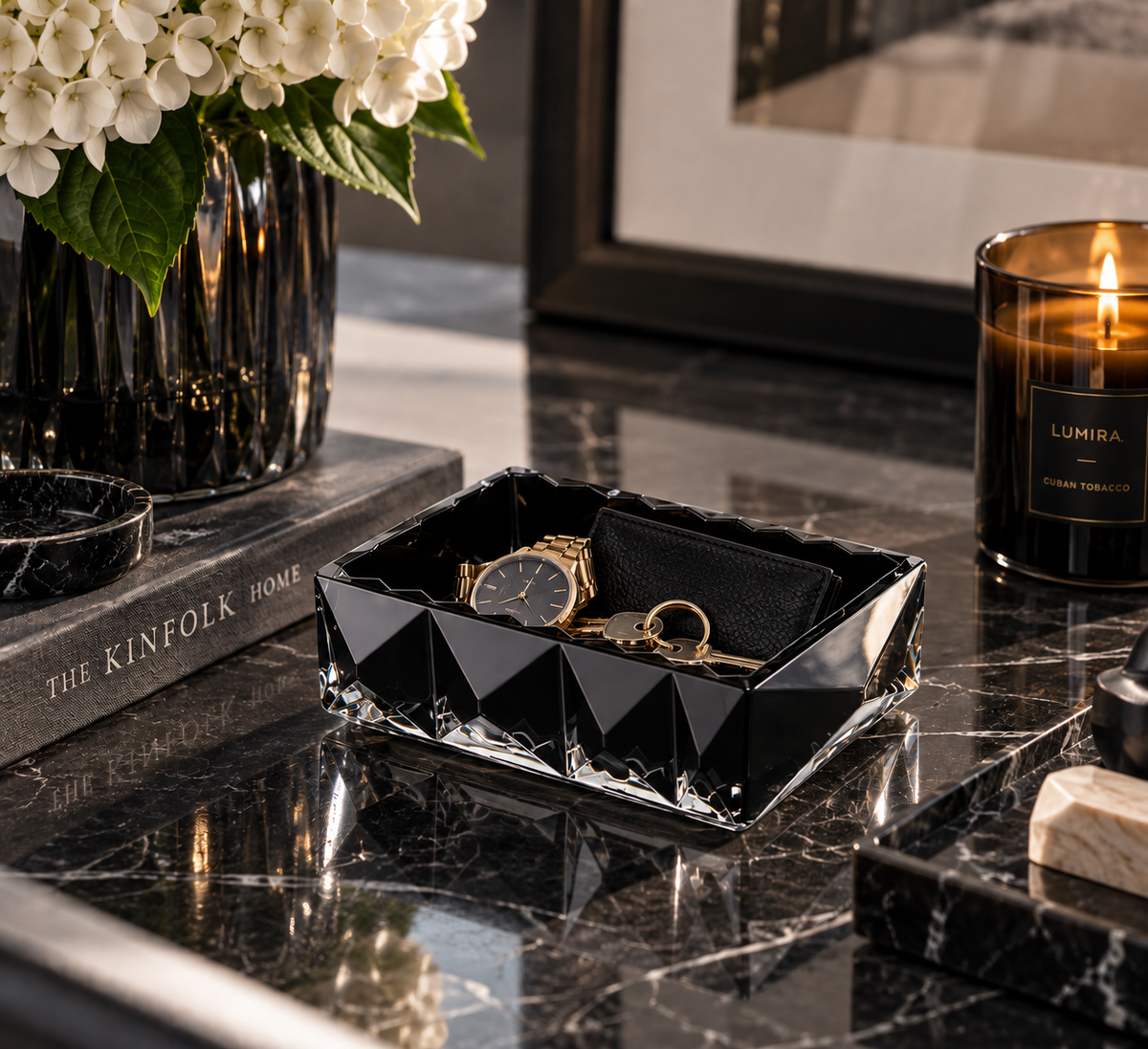Baccarat Louxor Catch-All Black