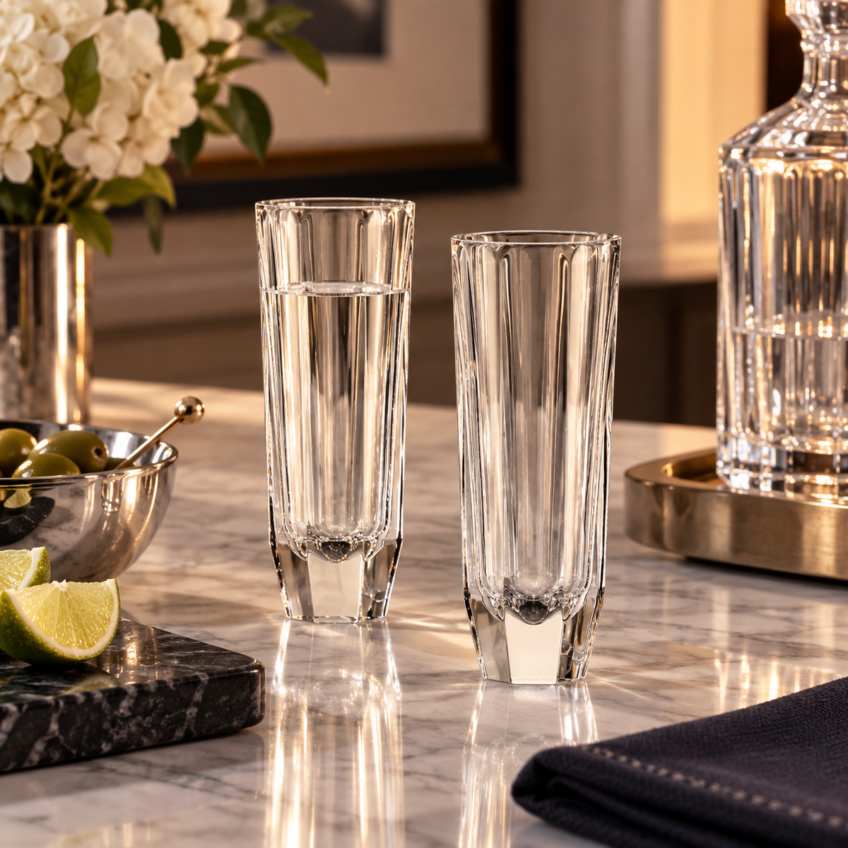 Baccarat Octogone Spirit Glass, Set of 2