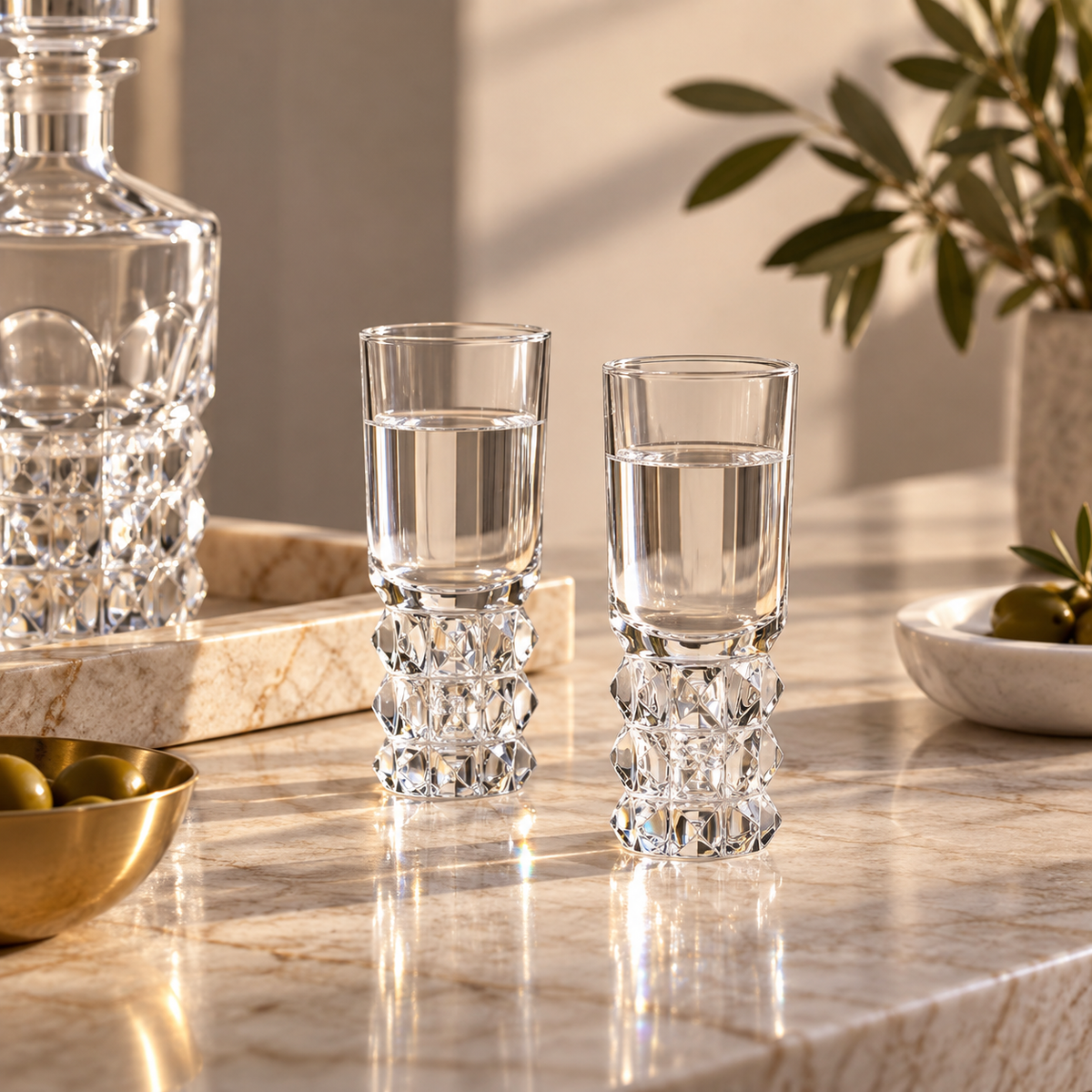 Baccarat Louxor Vodka Glasses, Set of 2