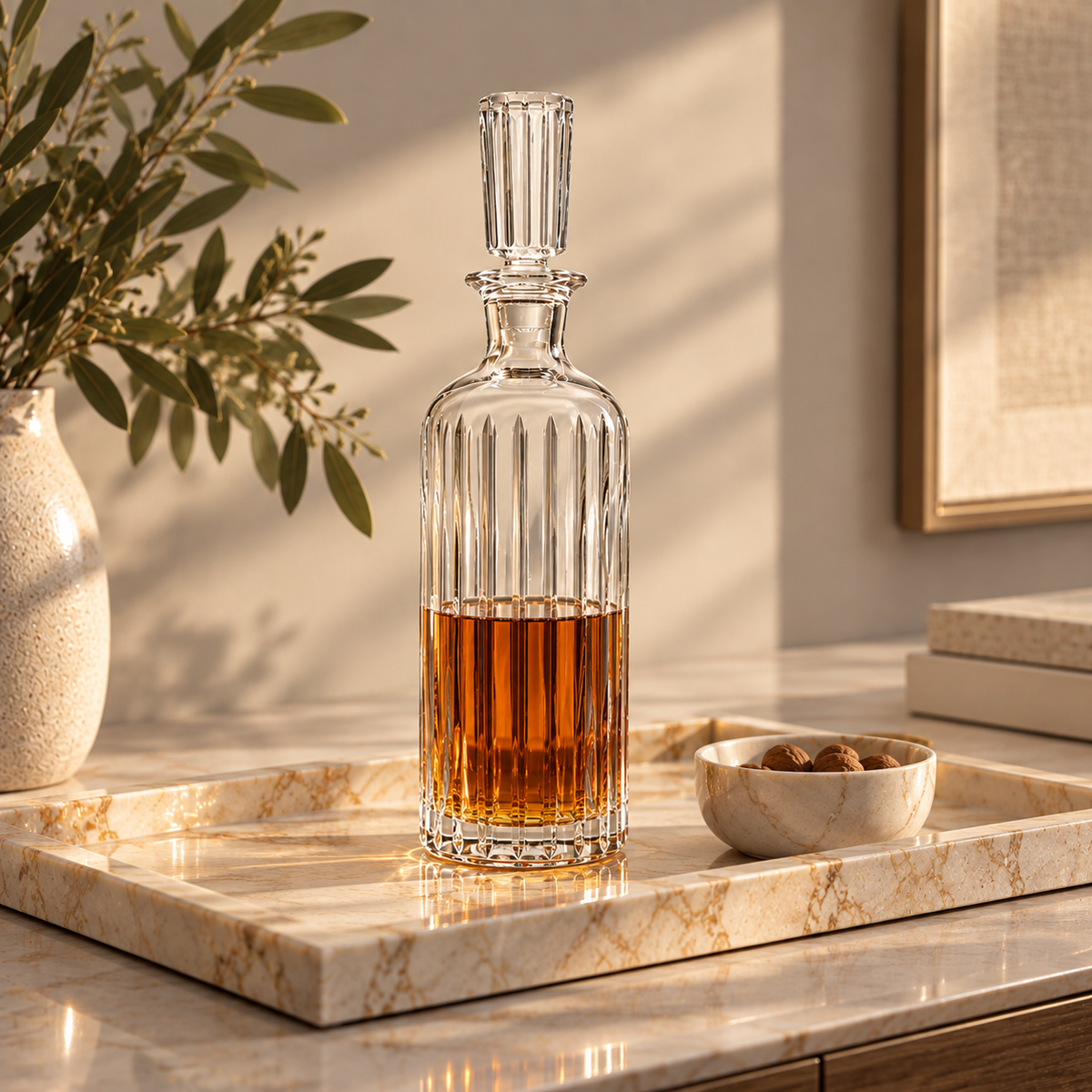 Baccarat Harmonie Round Whiskey Decanter