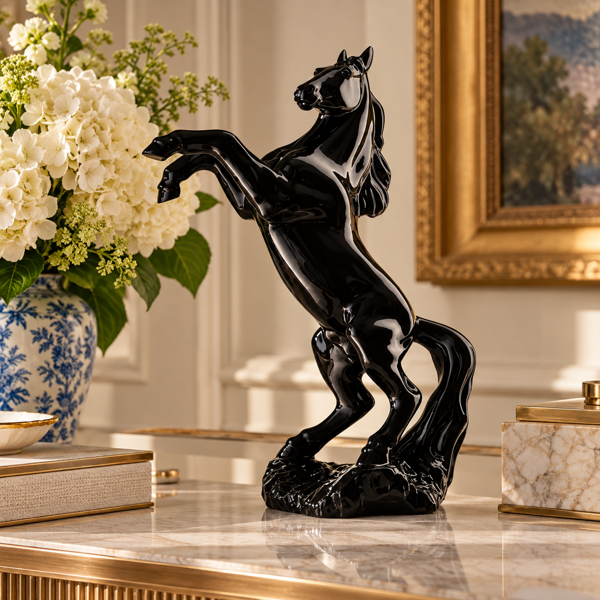 Baccarat Pegasus, Black, Limited Edition of 99