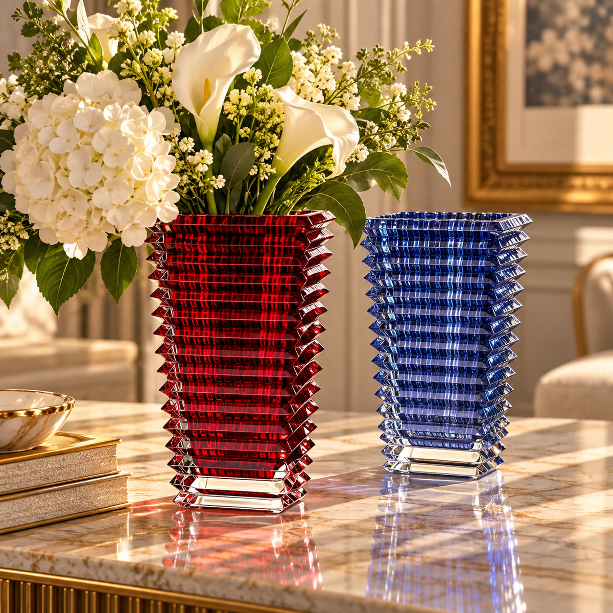 Baccarat Eye Rectangular Vase Large