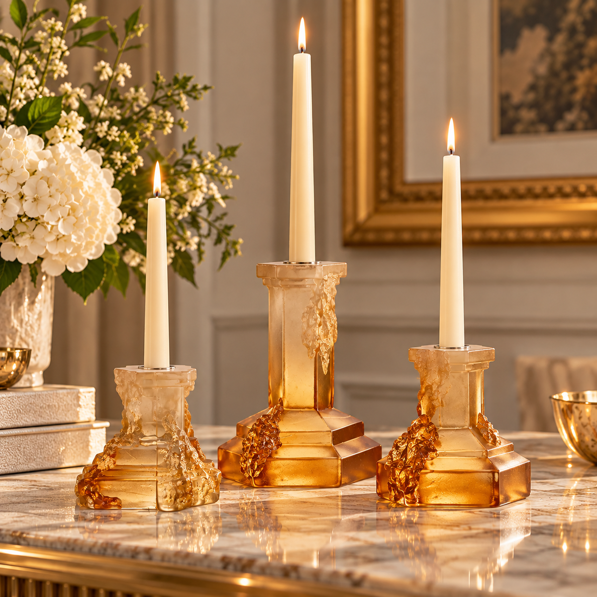 Kosta Boda Rocky Baroque Candlestick