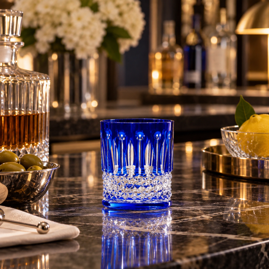 Saint Louis Dark Blue Small Cylindrical Tumbler