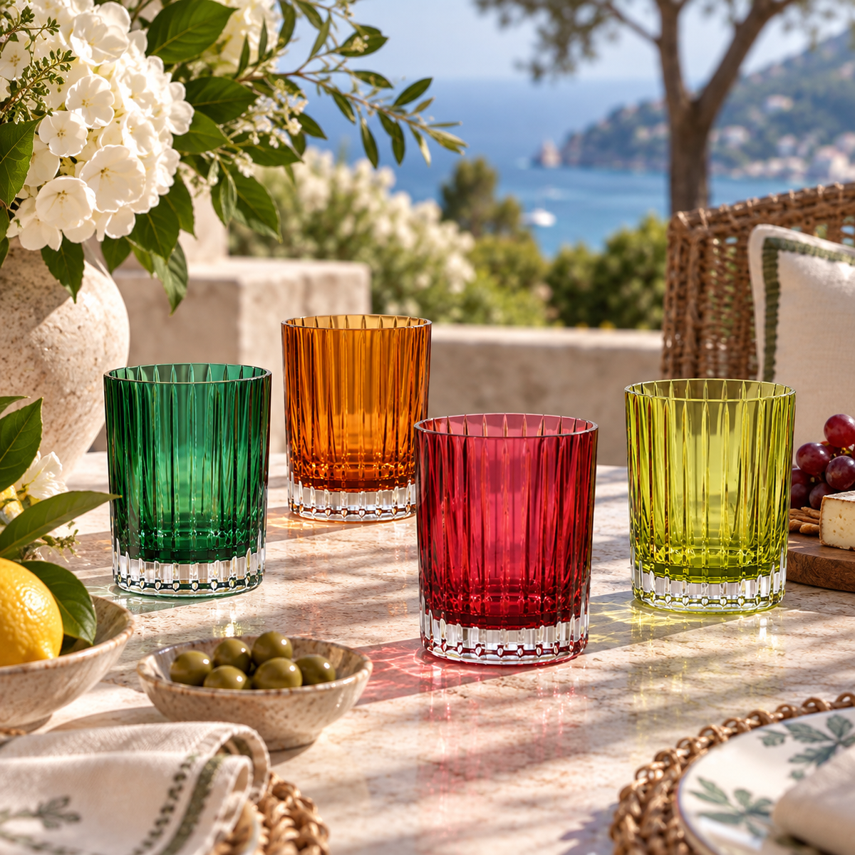 Baccarat Harmonie Tumblers Colors of Joy Set of 4