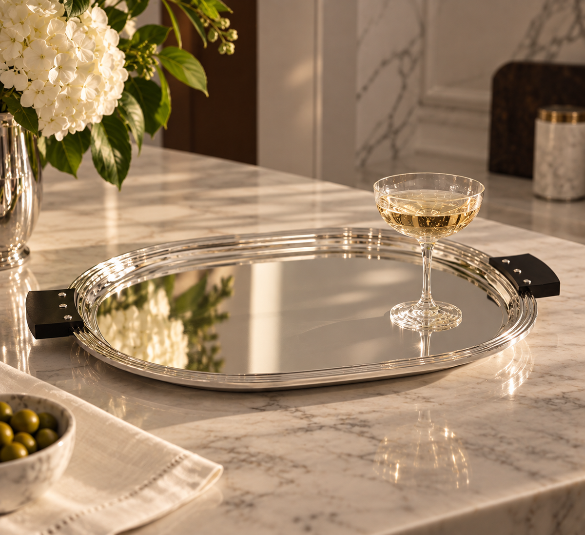 Puiforcat Etchea Art Deco 1937 Oval Serving Tray