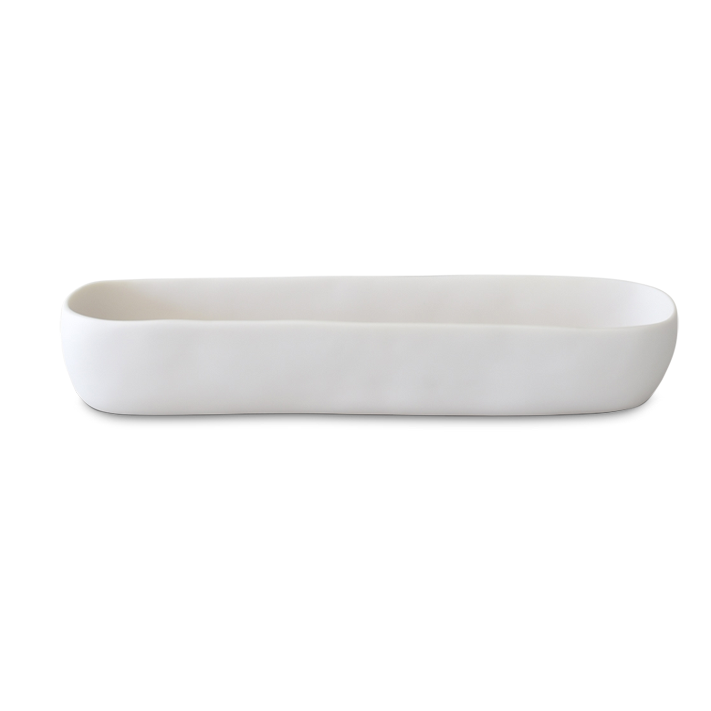 Cuadrado Short Centerpiece Bowl - White