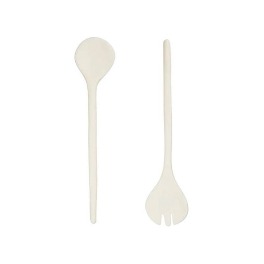 Sculpt Medium Serving Set - White