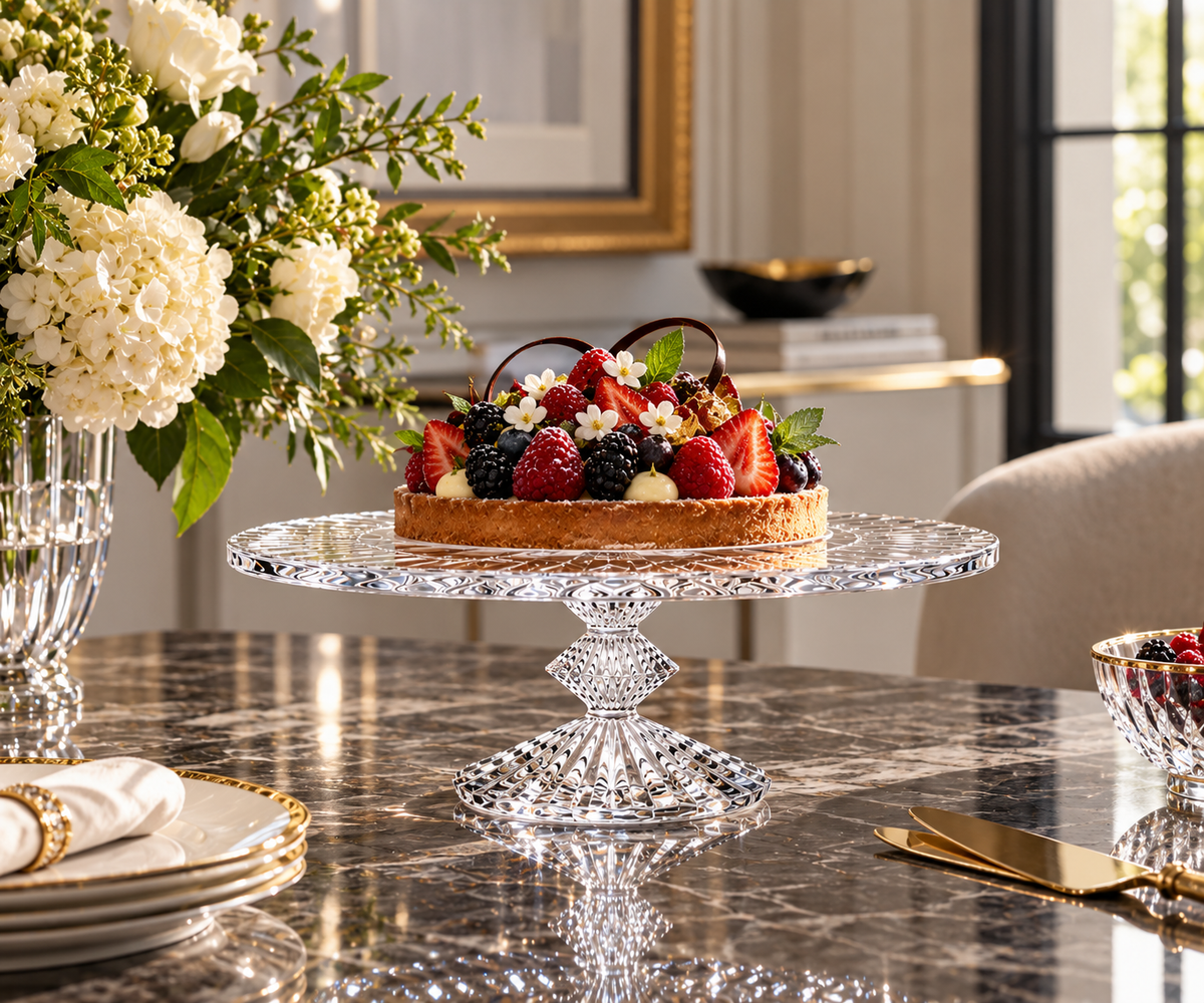 Baccarat Mille Nuits Cake Plate