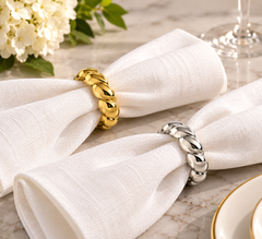 L'Objet Jessica McCormack Shell Napkin Rings, Set of 4