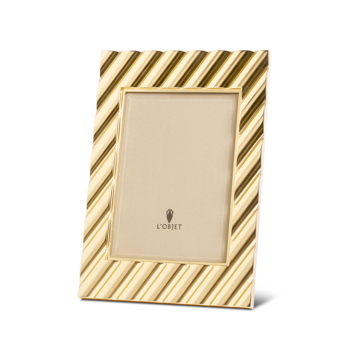 L'Objet Maxime Frame, Gold, 5 x 7