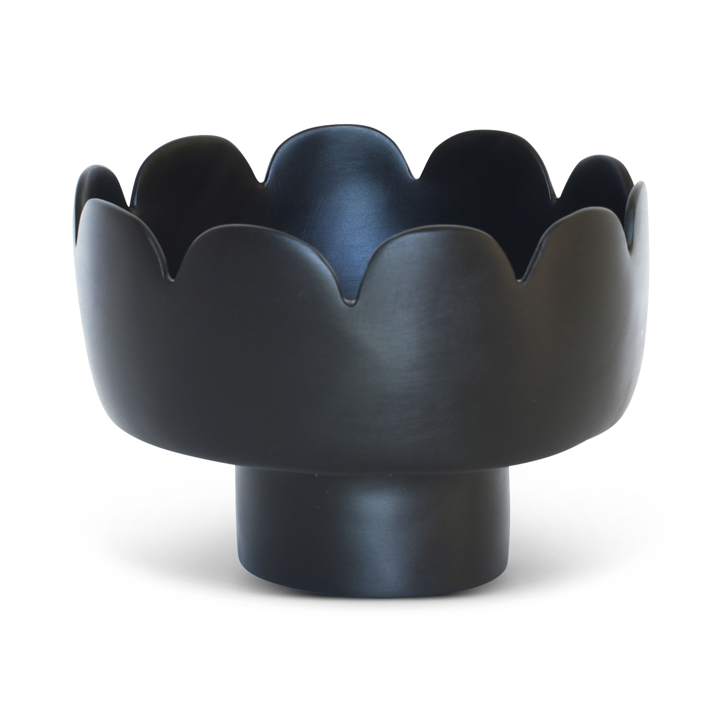 Fleur Large Footed Bowl - Black