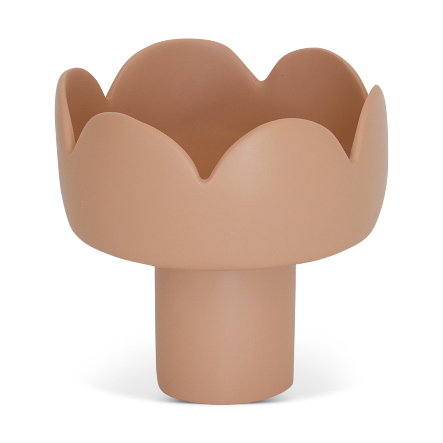 Fleur Footed Bowl - Medium - Nude