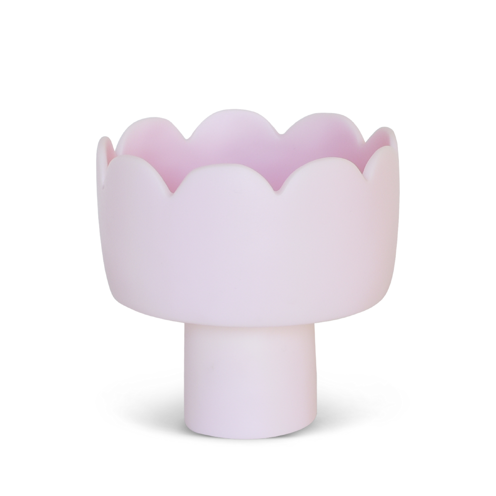 Fleur Footed Bowl - Small - Pale Rose