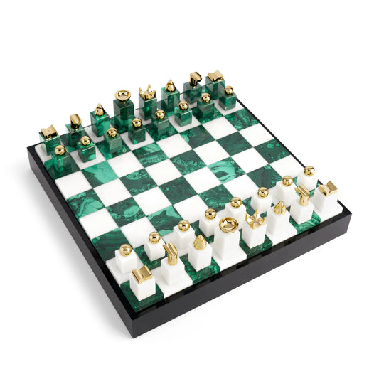 Chess Set - Malachite