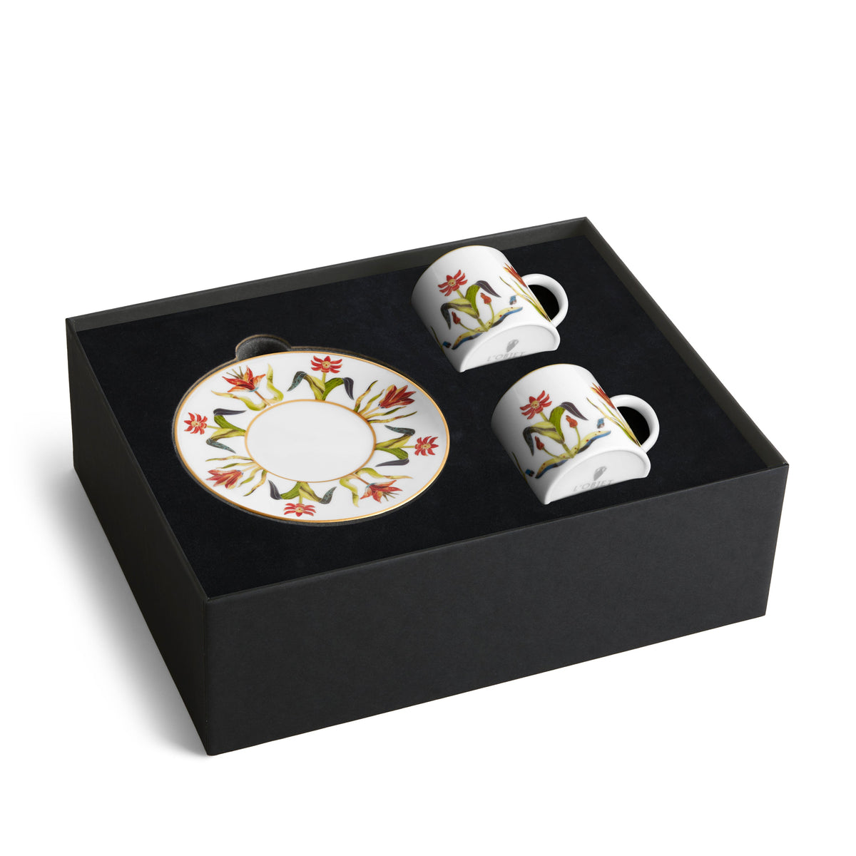 L'Objet Grand Tour Espresso Cup & Saucer, Set of 2