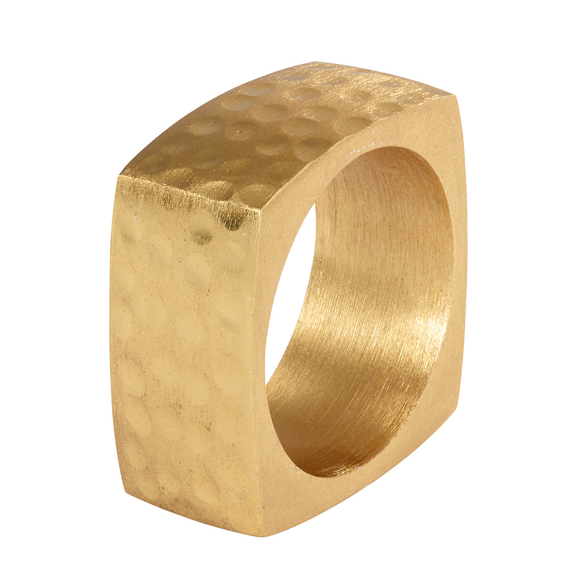 Bodrum Hammered Ellipse Napkin Ring Set of 8