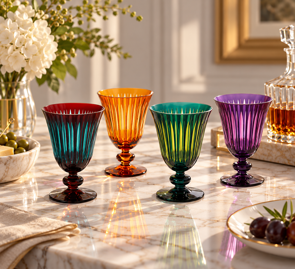 L'Objet Prism Wine Glasses, Set of 4